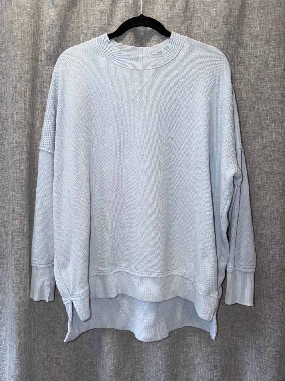 aerie Light Blue Women's Crewneck Sweatshirt medium